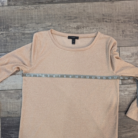 J. Crew Pink Bell Sleeve Ruffled Top - Picture 8 of 8